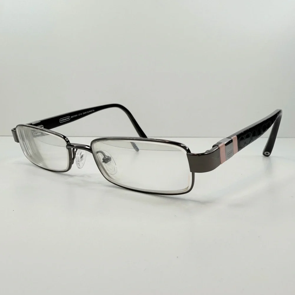 COACH BRITANY (214) DARK GUNMETAL 50•16•135 COACH GLASSES COACH EYEGLASSES FRAME